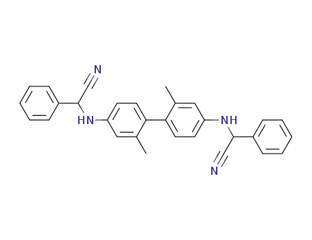 Molecular Structure of 139555-26-3 ({4'-[(Cyano-phenyl-methyl)-amino]-2,2'-dimethyl-biphenyl-4-ylamino}-phenyl-acetonitrile)