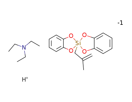 Molecular Structure of 125715-30-2 (triethylammonium bis(catecholato)(2-methyl-2-propenyl)siliconate)