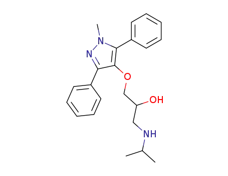 1-Isopropylamino-3-(1-methyl-3,5-diphenyl-1H-pyrazol-4-yloxy)-propan-2-ol