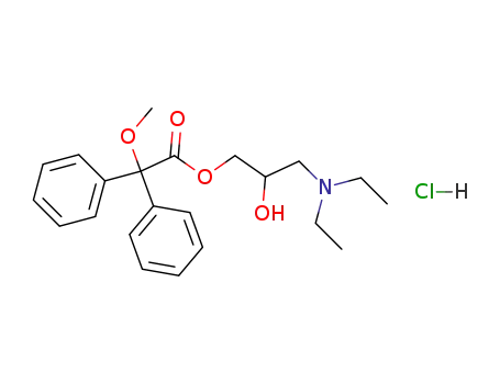 Methoxy-diphenyl-acetic acid 3-diethylamino-2-hydroxy-propyl ester; hydrochloride