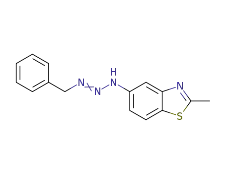 Molecular Structure of 33412-98-5 (5-(3-benzyl-triazenyl)-2-methyl-benzothiazole)