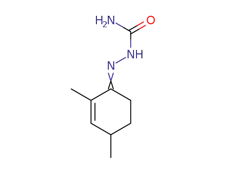 Molecular Structure of 90768-46-0 (2,4-dimethyl-cyclohex-2-enone semicarbazone)