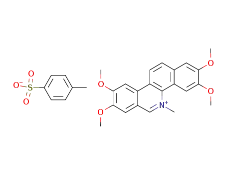 5-methyl-2,3,8,9-tetramethoxybenzo<c>phenanthridinium tosylate