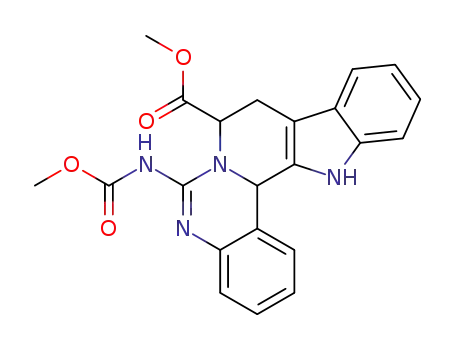 6-Methoxycarbonylamino-7,8,13,13b-tetrahydro-5,6a,13-triaza-indeno[1,2-c]phenanthrene-7-carboxylic acid methyl ester