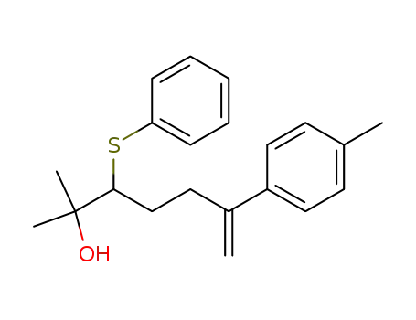 6-methyl-5-phenylthio-2-p-tolylhept-1-en-6-ol