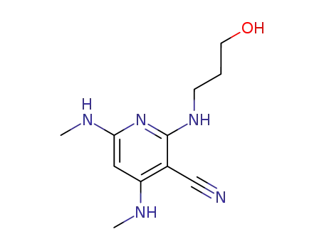 2-(3-Hydroxypropylamino)-4,6-bis(methylamino)-3-pyridincarbonitril