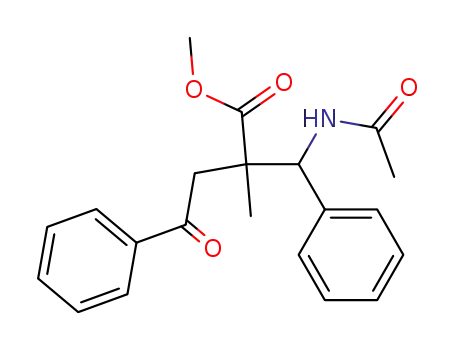 2-(Acetylamino-phenyl-methyl)-2-methyl-4-oxo-4-phenyl-butyric acid methyl ester
