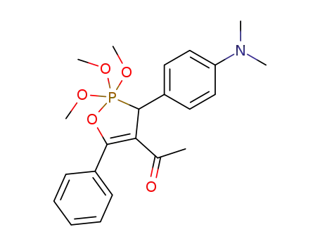 4-acetyl-3-<p-(dimethylamino)phenyl>-2,2,2-trimethoxy-5-phenyl-1,2λ<sup>5</sup>-oxaphosphol-4-ene