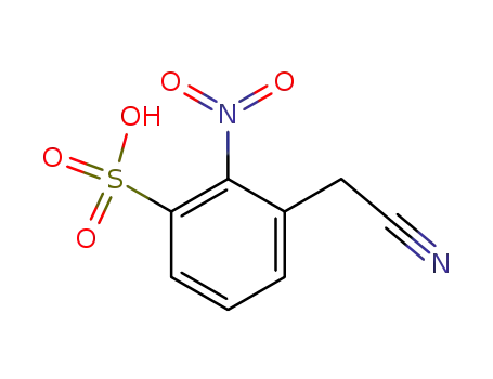 Molecular Structure of 127204-87-9 (2-nitro-3-cyanomethylbenzenesulfonic acid)