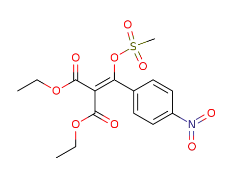 Propanedioic acid, [[(methylsulfonyl)oxy](4-nitrophenyl)methylene]-,
diethyl ester