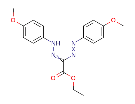 N<sub>.</sub>N'-Bis-(4-methoxy-phenyl)-formazylameisensaeureethylester