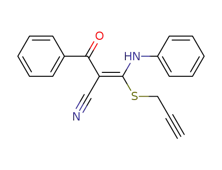 Molecular Structure of 64445-92-7 (Benzenepropanenitrile,
b-oxo-a-[(phenylamino)(2-propynylthio)methylene]-)