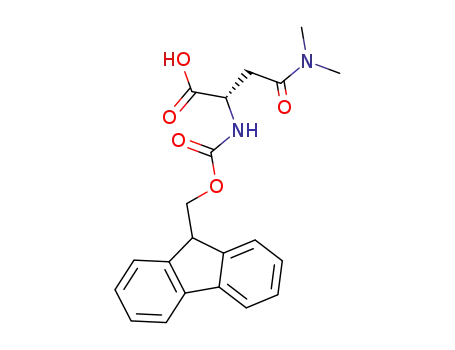 Molecular Structure of 138585-02-1 (N<sub>2</sub>-(((9H-fluoren-9-yl)methoxy)carbonyl)-N<sub>4</sub>,N<sub>4</sub>-dimethyl-L-asparagine)