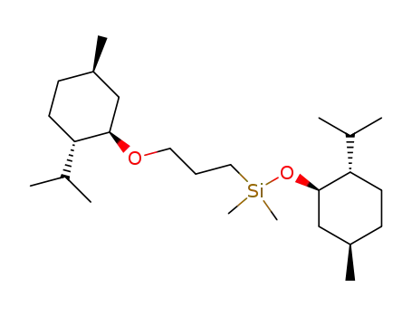 ((1R,2S,5R)-2-Isopropyl-5-methyl-cyclohexyloxy)-[3-((1R,2S,5R)-2-isopropyl-5-methyl-cyclohexyloxy)-propyl]-dimethyl-silane