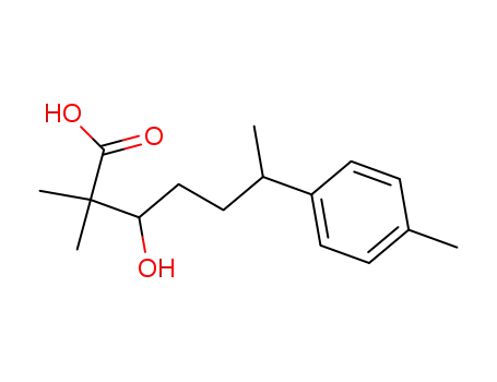Molecular Structure of 50987-54-7 (3-Hydroxy-2,2-dimethyl-6-p-tolyl-heptanoic acid)