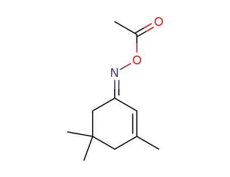 Molecular Structure of 134734-57-9 ((Z)-O-acetyl 3,5,5-trimethyl-2-cyclohexene-1-one oxime)