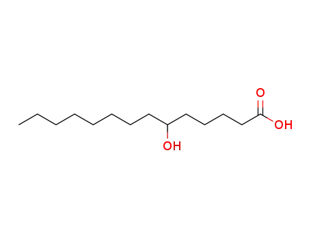Molecular Structure of 1747-18-8 (Tetradecanoic acid, 6-hydroxy-)