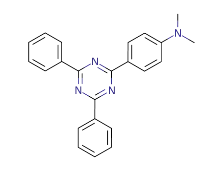 Molecular Structure of 23449-09-4 (Benzenamine, 4-(4,6-diphenyl-1,3,5-triazin-2-yl)-N,N-dimethyl-)