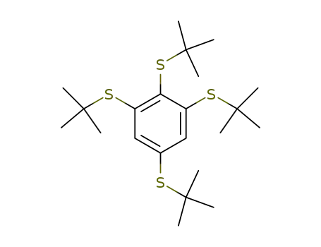 Molecular Structure of 70416-09-0 (Benzene, 1,2,3,5-tetrakis[(1,1-dimethylethyl)thio]-)