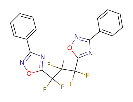 3,3'-diphenyl-5,5'-(1,1,2,2,3,3-hexafluoro-propane-1,3-diyl)-bis-[1,2,4]oxadiazole