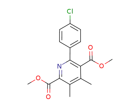 dimethyl 6-(4-chlorophenyl)-3,4-dimethyl-2,5-pyridinedicarboxylate