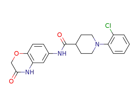 1-(2-Chloro-phenyl)-piperidine-4-carboxylic acid (3-oxo-3,4-dihydro-2H-benzo[1,4]oxazin-6-yl)-amide