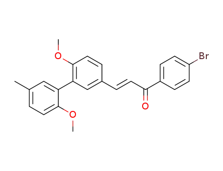 (E)-1-(4-Bromo-phenyl)-3-(6,2'-dimethoxy-5'-methyl-biphenyl-3-yl)-propenone