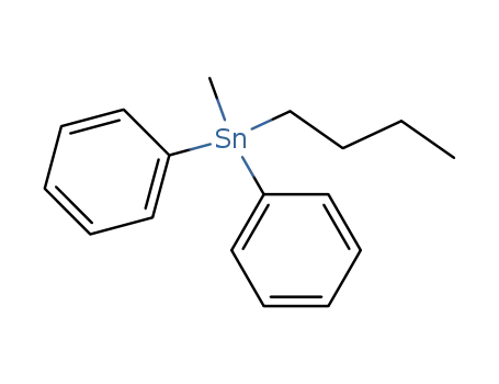 Molecular Structure of 17841-99-5 (Stannane, butylmethyldiphenyl-)