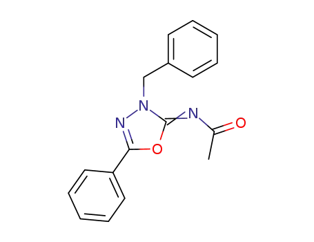 <i>N</i>-(3-benzyl-5-phenyl-3<i>H</i>-[1,3,4]oxadiazol-2-ylidene)-acetamide