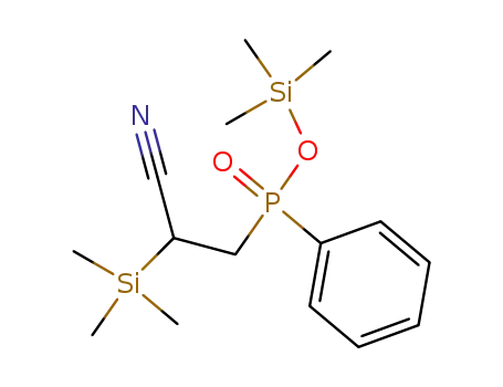 Phosphinic acid, [2-cyano-2-(trimethylsilyl)ethyl]phenyl-, trimethylsilyl
ester