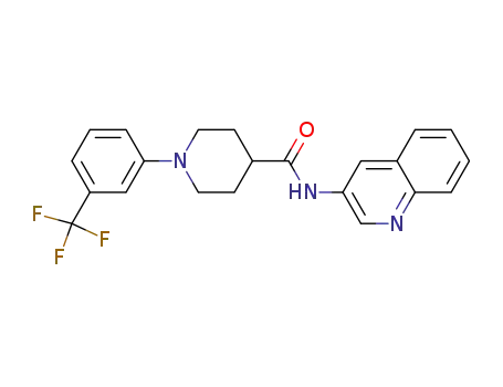 1-(3-Trifluoromethyl-phenyl)-piperidine-4-carboxylic acid quinolin-3-ylamide