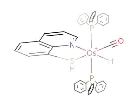 Os(H)(CO)[P(C<sub>6</sub>H<sub>5</sub>)3]2HSC<sub>9</sub>NH<sub>6</sub><sup>(1+)</sup>