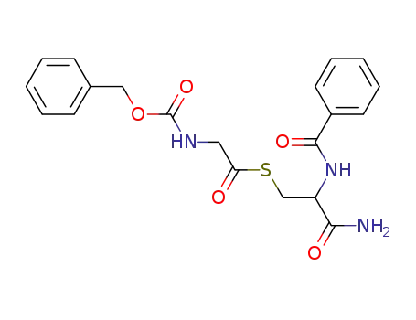 Molecular Structure of 16707-72-5 (N-Benzoyl-S-<benzyloxycarbonyl-glycyl>-(+/-)-cysteinamid)