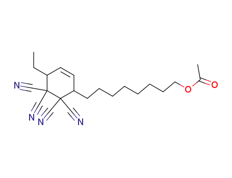 Acetic acid 8-(5,5,6,6-tetracyano-4-ethyl-cyclohex-2-enyl)-octyl ester