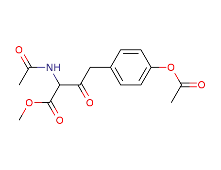 Molecular Structure of 61172-73-4 (Benzenebutanoic acid, a-(acetylamino)-4-(acetyloxy)-b-oxo-, methyl
ester)
