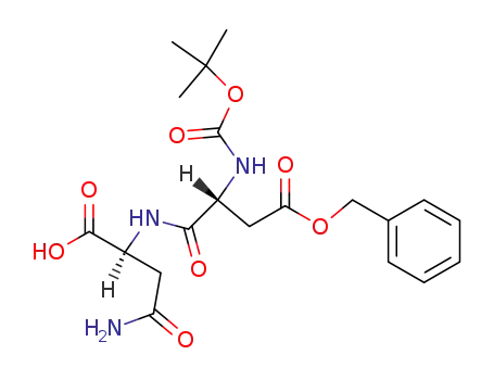 Molecular Structure of 51186-59-5 (Boc-D-Asp(-O-CH<sub>2</sub>C<sub>6</sub>H<sub>5</sub>)-Asp-NH<sub>2</sub>)