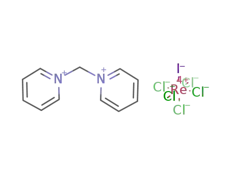 (CH<sub>2</sub>(NC<sub>5</sub>H<sub>5</sub>)2)<sup>(2+)</sup>*[ReCl<sub>5</sub>I]<sup>(2-)</sup>=[(CH<sub>2</sub>(NC<sub>5</sub>H<sub>5</sub>)2)][ReCl<sub>5</sub>I]