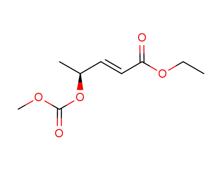ethyl (2E,4S)-4-(methoxycarbonyloxy)pent-2-enoate