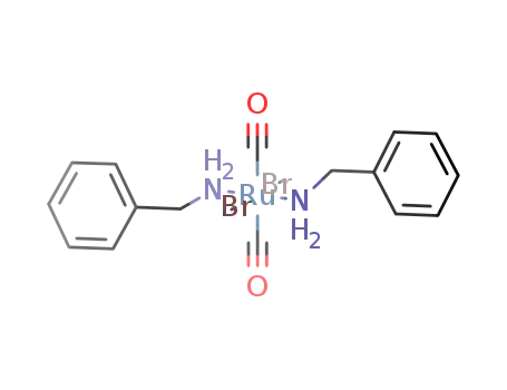 {RuBr<sub>2</sub>(CO)2(C<sub>6</sub>H<sub>5</sub>CH<sub>2</sub>NH<sub>2</sub>)2}