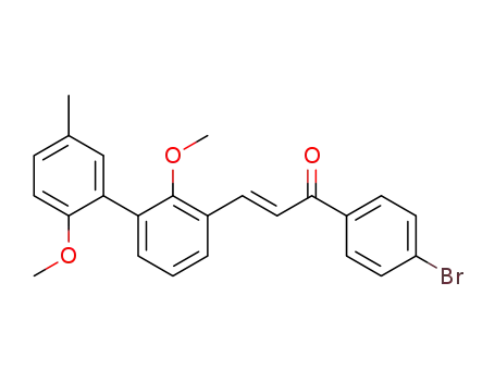 (E)-1-(4-Bromo-phenyl)-3-(2,2'-dimethoxy-5'-methyl-biphenyl-3-yl)-propenone