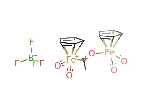 (η5-Cp)(CO)2FeC(CH3)OFe(CO)2(η5-Cp)(tetrafluoroborate)