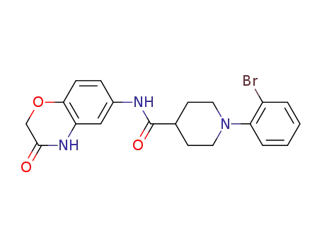 1-(2-Bromo-phenyl)-piperidine-4-carboxylic acid (3-oxo-3,4-dihydro-2H-benzo[1,4]oxazin-6-yl)-amide