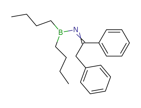 Molecular Structure of 61209-17-4 (Boranamine, 1,1-dibutyl-N-(1,2-diphenylethylidene)-)