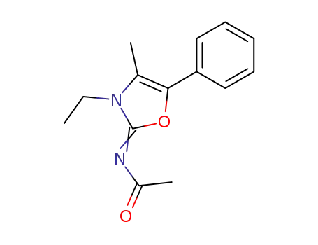 <i>N</i>-(3-ethyl-4-methyl-5-phenyl-3<i>H</i>-oxazol-2-ylidene)-acetamide