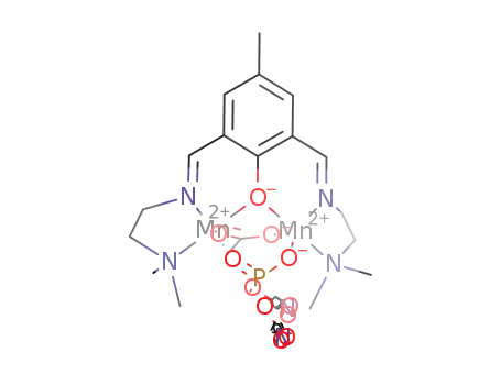 [Mn<sub>2</sub>(2,6-bis(N-[(2-dimethylamino)ethyl]iminomethyl)-4-methylphenol-H)(AcO)(bis(p-nitrophenyl)phosphate)]<sup>(1+)</sup>
