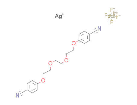 Ag<sup>(1+)</sup>*AsF<sub>6</sub><sup>(1-)</sup>*(NCC<sub>6</sub>H<sub>4</sub>OCH<sub>2</sub>)2(CH<sub>2</sub>OCH<sub>2</sub>)2=AgAsF<sub>6</sub>*(NCC<sub>6</sub>H<sub>4</sub>OCH<sub>2</sub>)2(CH<sub>2</sub>OCH<sub>2</sub>)2