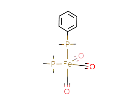 {Fe(CO)3(P(CH<sub>3</sub>)3)(P(CH<sub>3</sub>)2C<sub>6</sub>H<sub>5</sub>)}
