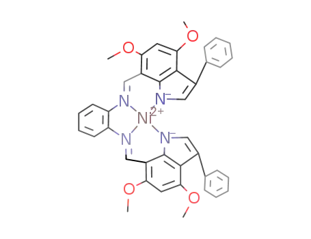 ((CH)C<sub>8</sub>H<sub>2</sub>N(C<sub>6</sub>H<sub>5</sub>)(OCH<sub>3</sub>)2)2(C<sub>6</sub>H<sub>4</sub>N<sub>2</sub>)Ni