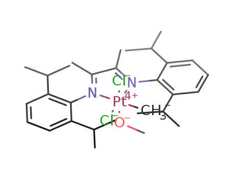 (2,6-(CHMe<sub>2</sub>)2PhDAB(Me))PtCl<sub>2</sub>(OMe)Me