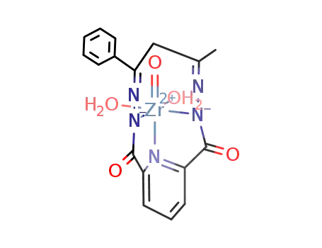 Molecular Structure of 75559-47-6 (ZrO(C<sub>6</sub>H<sub>5</sub>CNNCOC<sub>5</sub>H<sub>3</sub>NCONNCCH<sub>2</sub>CH<sub>3</sub>)(H<sub>2</sub>O)2)